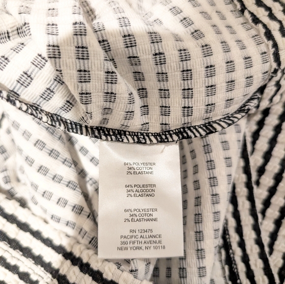 Sz L Jones New York Checked Oversize Boatneck Midi Dress Lagenlook - Picture 11 of 13